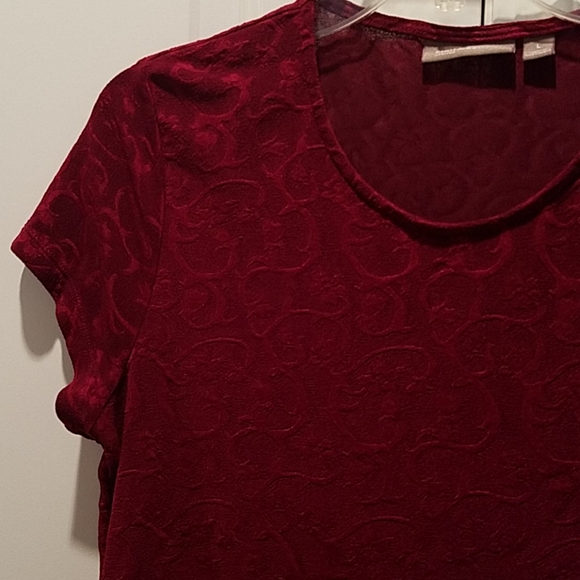 Croft & Barrow stretchy red top - Picture 3 of 3